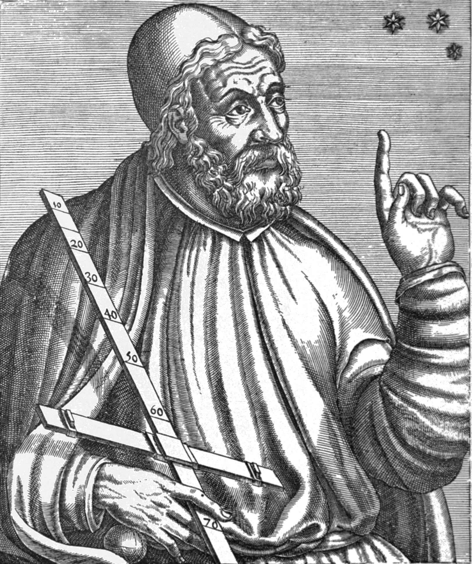 Ptolemäus, Kupferstich nach André Thevet, 1584
